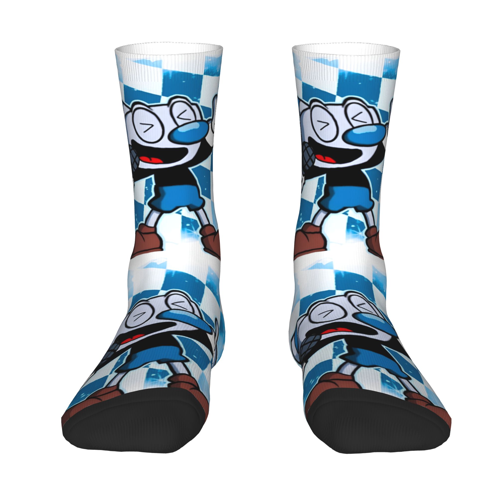 Pipe Bending Spring - Custom Cuphead And Mugman Mens Crew