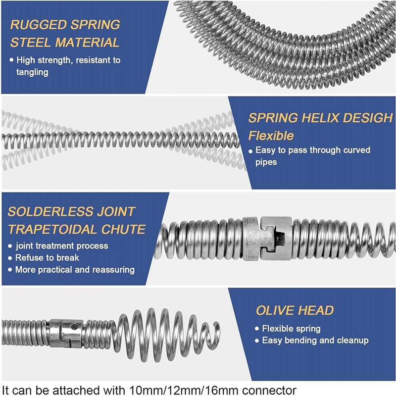DT17 Plumbing Snake Tool Flexi - Drain Snake Flexible review and price