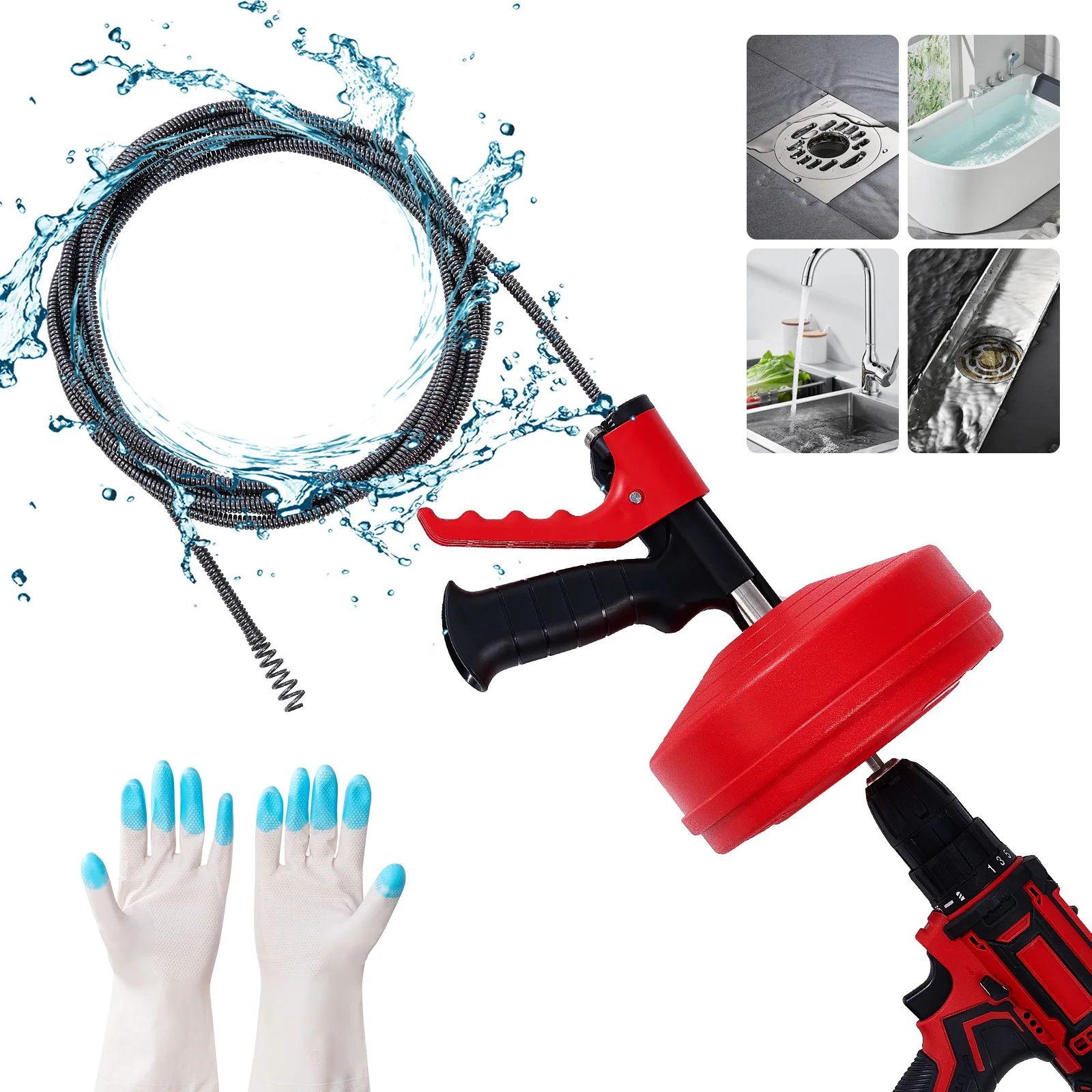 Professional Drain Snake Auger - Drain Snake Flexible review and price