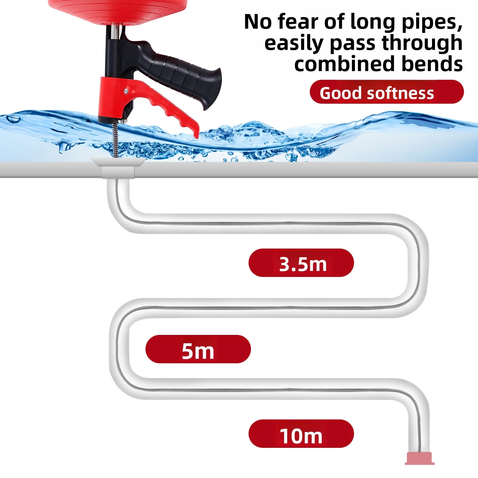 Professional Drain Snake Auger - Drain Snake Flexible review and price