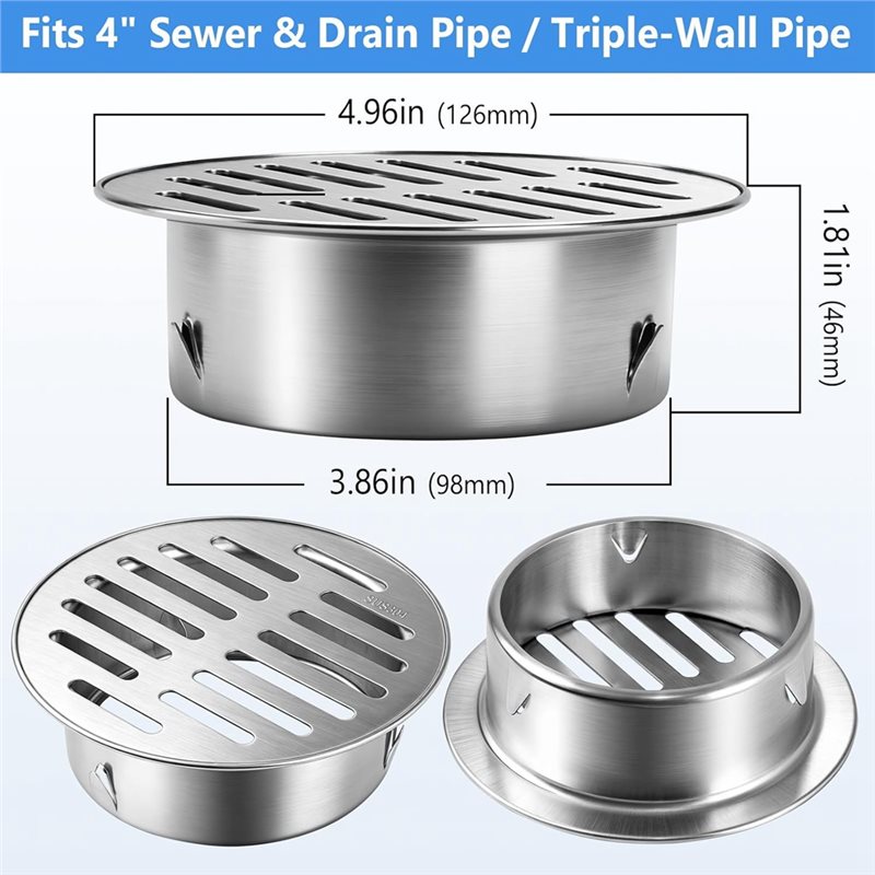 RMWIN-Round 4 Inch 304 Stainle - Drain Pipe Clip review and price
