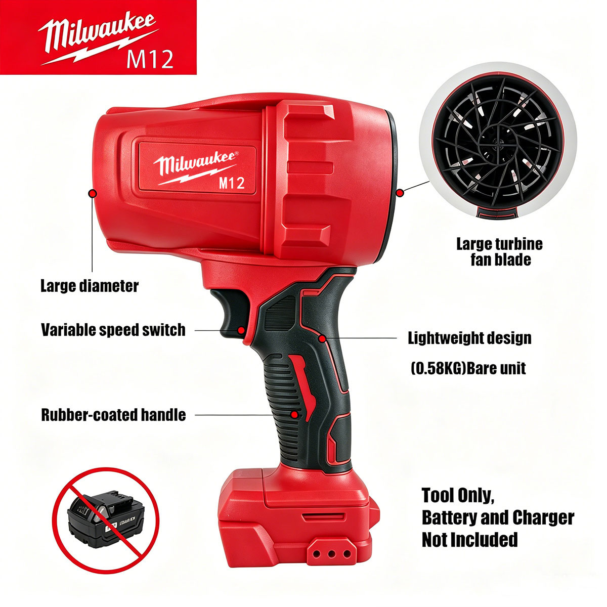 Milwaukee M12 Cordless Blower  - Milwaukee Drill M12 Fuel review and price